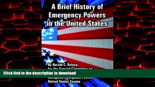 Best books  Brief History of Emergency Powers in the United States, A online to buy