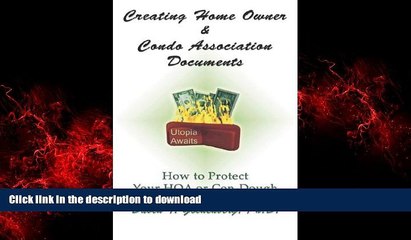 Buy book  Creating Home Owner   Condo Association Documents: How to Protect Your Con-Dough online