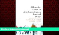 Buy books  Affirmative Action in Antidiscrimination Law and Policy: An Overview and Synthesis,