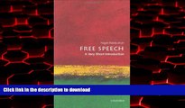 Best book  Free Speech: A Very Short Introduction (Very Short Introductions)