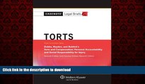 liberty books  Casenote Legal Briefs: Torts, Keyed to Dobbs, Hayden, and Bublick, Seventh Edition