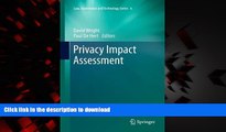 Read books  Privacy Impact Assessment (Law, Governance and Technology Series)