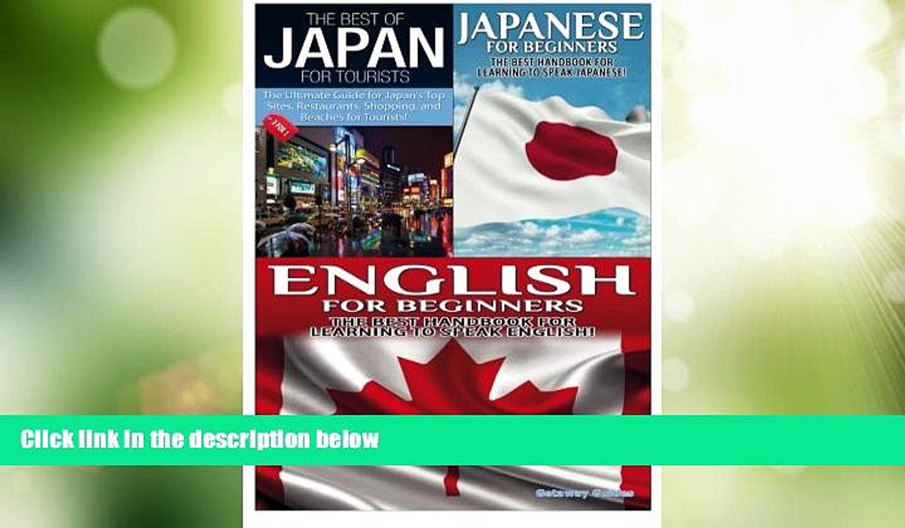 Deals in Books  The Best of Japan for Tourists   Japanese for Beginners   English for Beginners