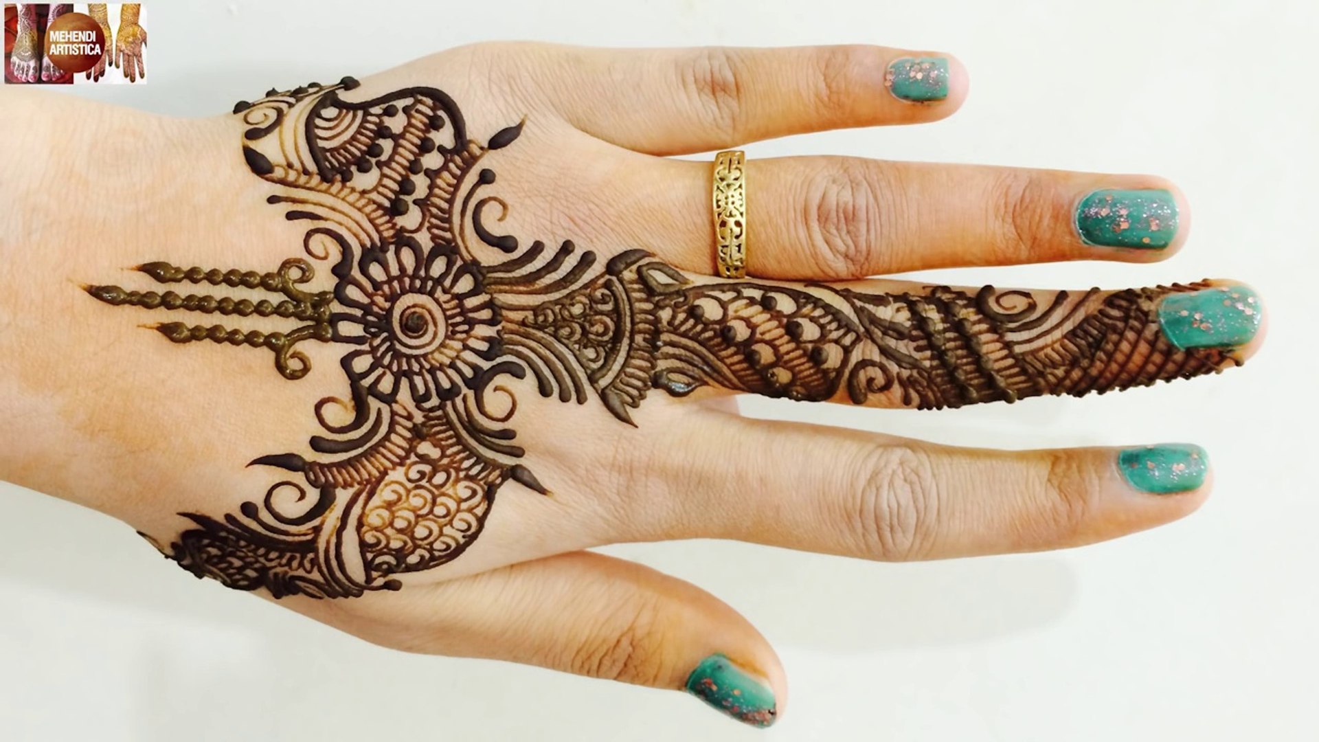 Simple Designer Arabic Mehndi Designs For Hands Mehendi Tutorial