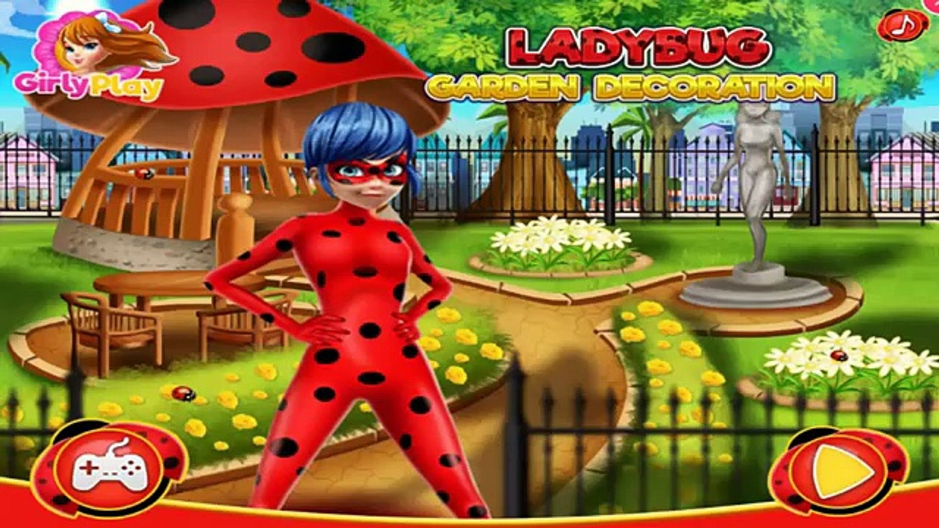 Ladybug Garden Decoration Kids GamePlay - Ladybug Game For Kids