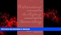 liberty book  A Declaration of the Rights of Human Beings online