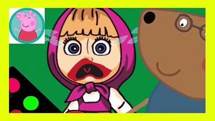 Peppa Pig Makeup Crying Masha New Episodes With Spiderman Fingerfamily Nursery Rhymes Lyrics Action