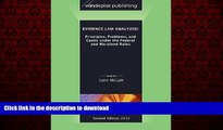 Buy books  Evidence Law Analyzed: Principles, Problems, and Cases Under the Federal and Maryland