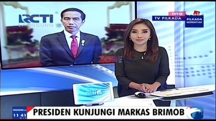 Presiden Jokowi Sambangi Markas Brimob