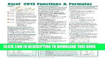 Ebook Microsoft Excel 2013 Functions   Formulas Quick Reference Card (4-page Cheat Sheet focusing