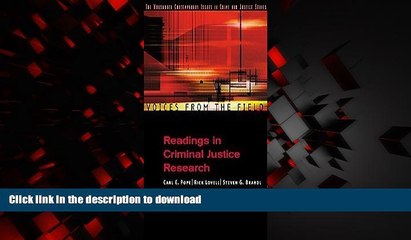 liberty books  Voices from the Field: Readings in Criminal Justice Research (Criminal Justice