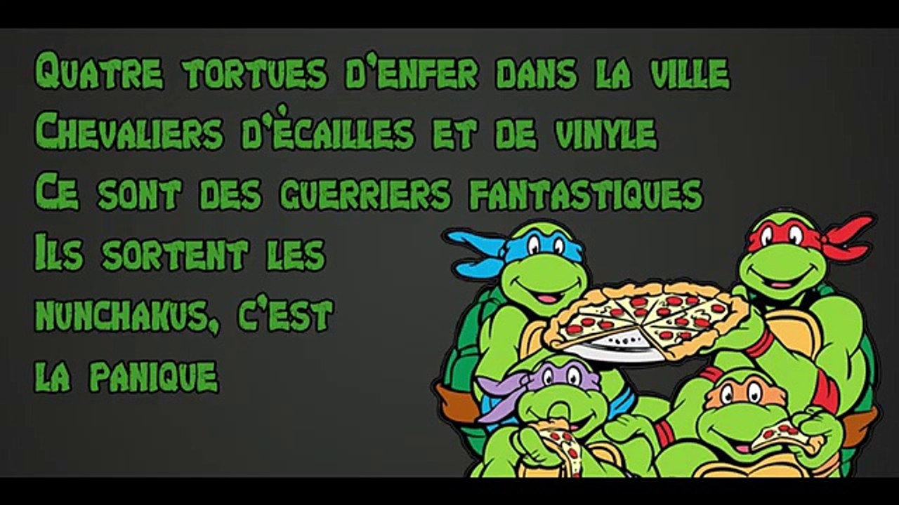 Tortues ninja générique entier (1987) Paroles HD