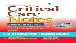 [PDF] Mobi Critical Care Notes: Clinical Pocket Guide Full Online