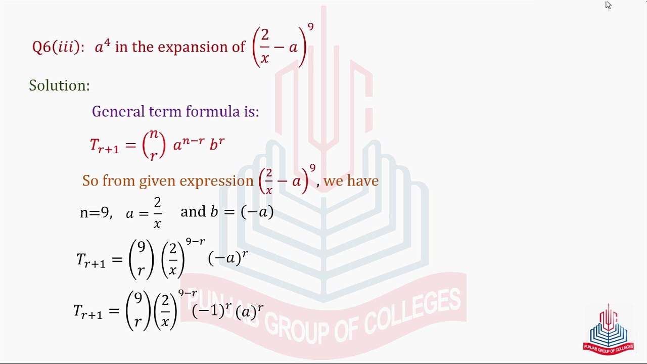 Question No. 6 (Part iii,iv)