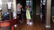 Girl, 5, gets surprised with puppy and mum freaks out