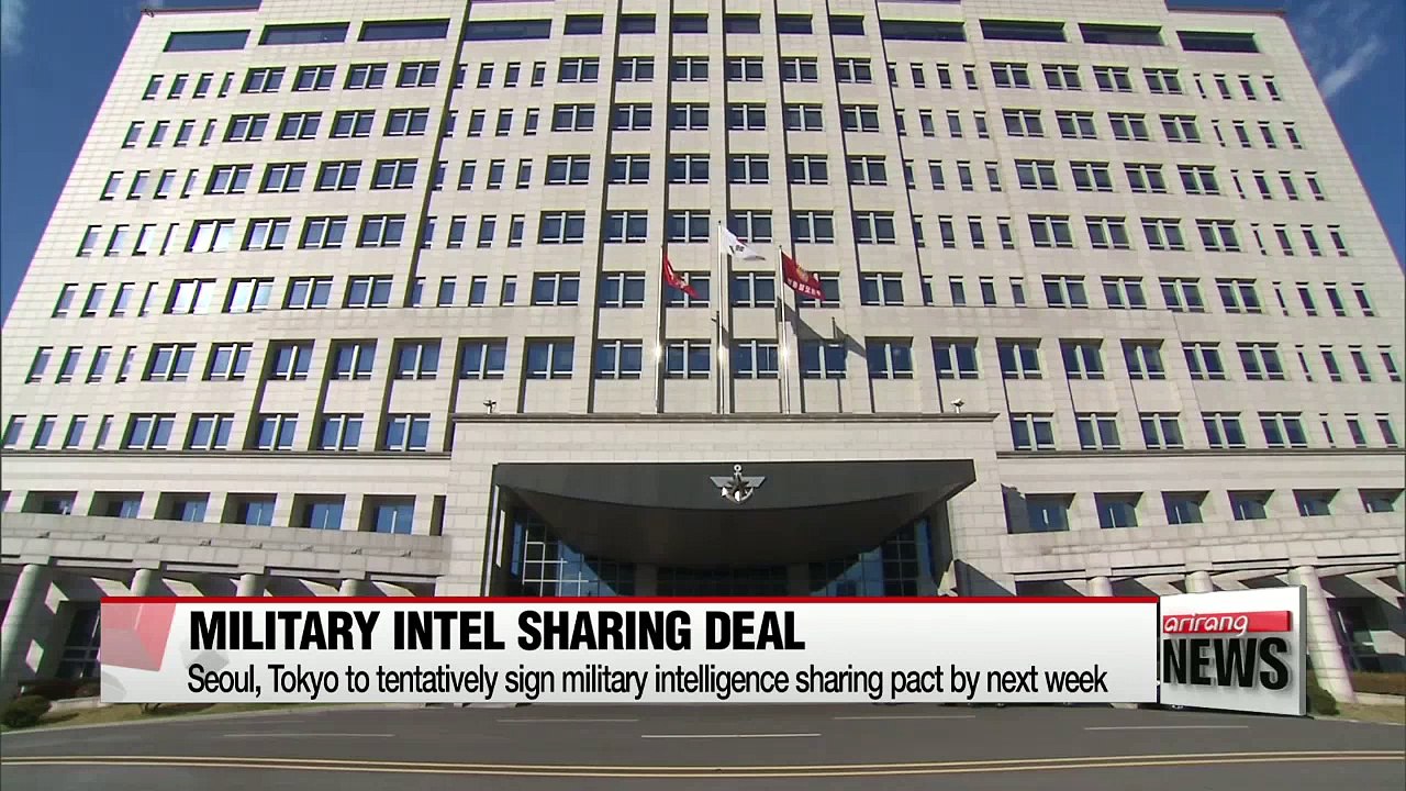 S.Korea and Japan to tentatively sign military intelligence sharing agreement