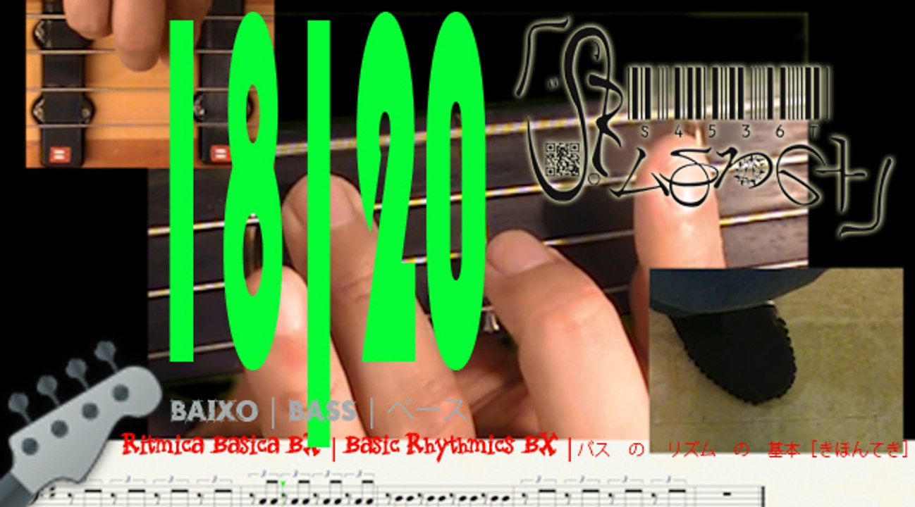Basic Rhythmic BX 18 | Rítmica Básica BX 18 | 十八 ： ベース　の　リズム　の　基本［きほん］
