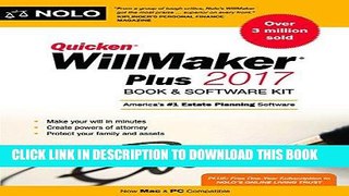 Best Seller Quicken Willmaker Plus 2017 Edition: Book   Software Kit Free Read