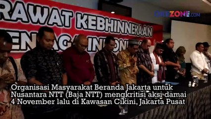 Kritisi 4 November,Baja NTT Khawatirkan Pecahnya Bhineka Tunggal Ika