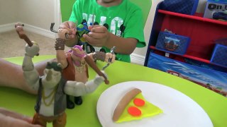 Teenage Mutant Ninja Turtles Pizza War Giant Leonardo Mutation Play Set Play doh Kids Video-fuff3lKvpw0