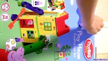 Peppa Pig Playhouse Blocks Playground Park with See-Saw & Slide - Juego Casa de Peppa Parco Giochi