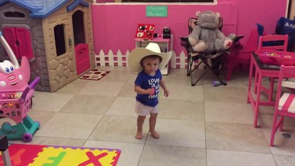 Country Baby dancing to Achy Breaky heart