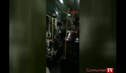Halk otobüsünde skandal! "Maalesef iyi bir görüntü değil"