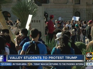 Students keeping the protests peaceful in the Valley