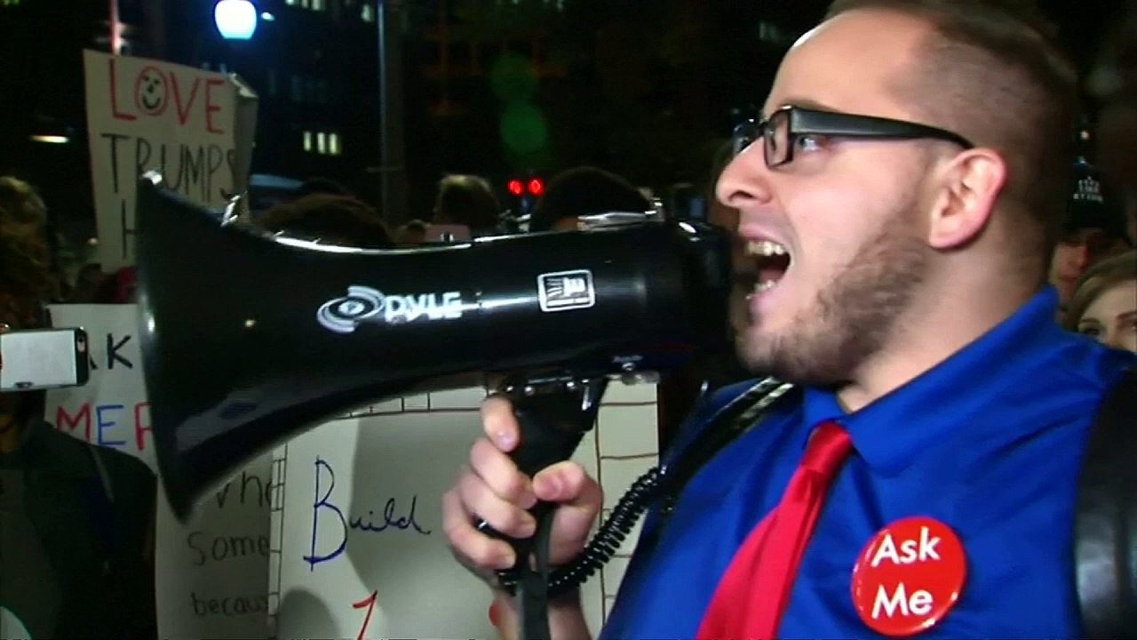 Anti-Trump protests sweep the states