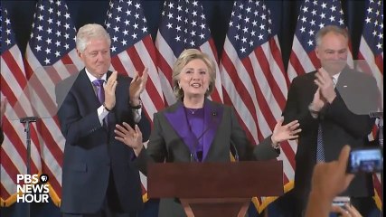 Hillary Clinton speak live from New York after election defeat