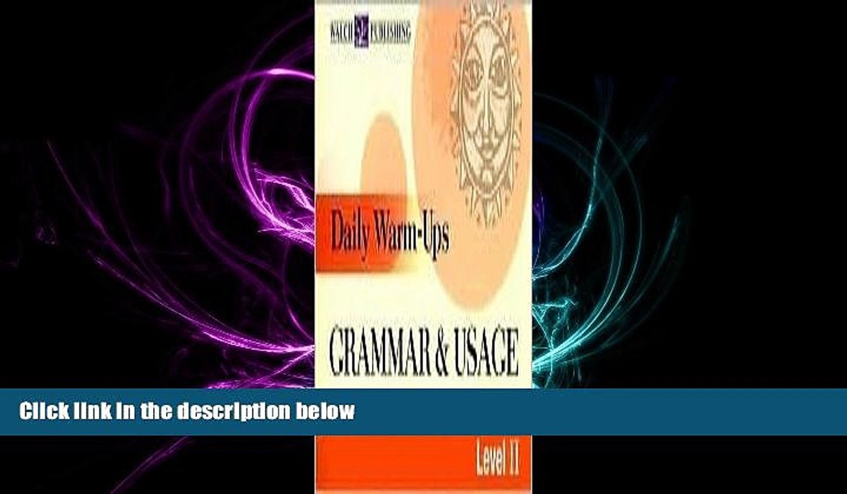 FREE DOWNLOAD  Daily Warm-Ups: Grammar   Usage: Level II (Daily Warm-Ups)  BOOK ONLINE