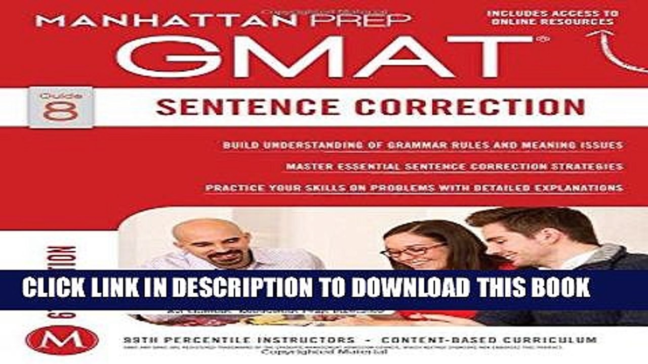 [PDF] GMAT Sentence Correction (Manhattan Prep GMAT Strategy Guides) Full Online