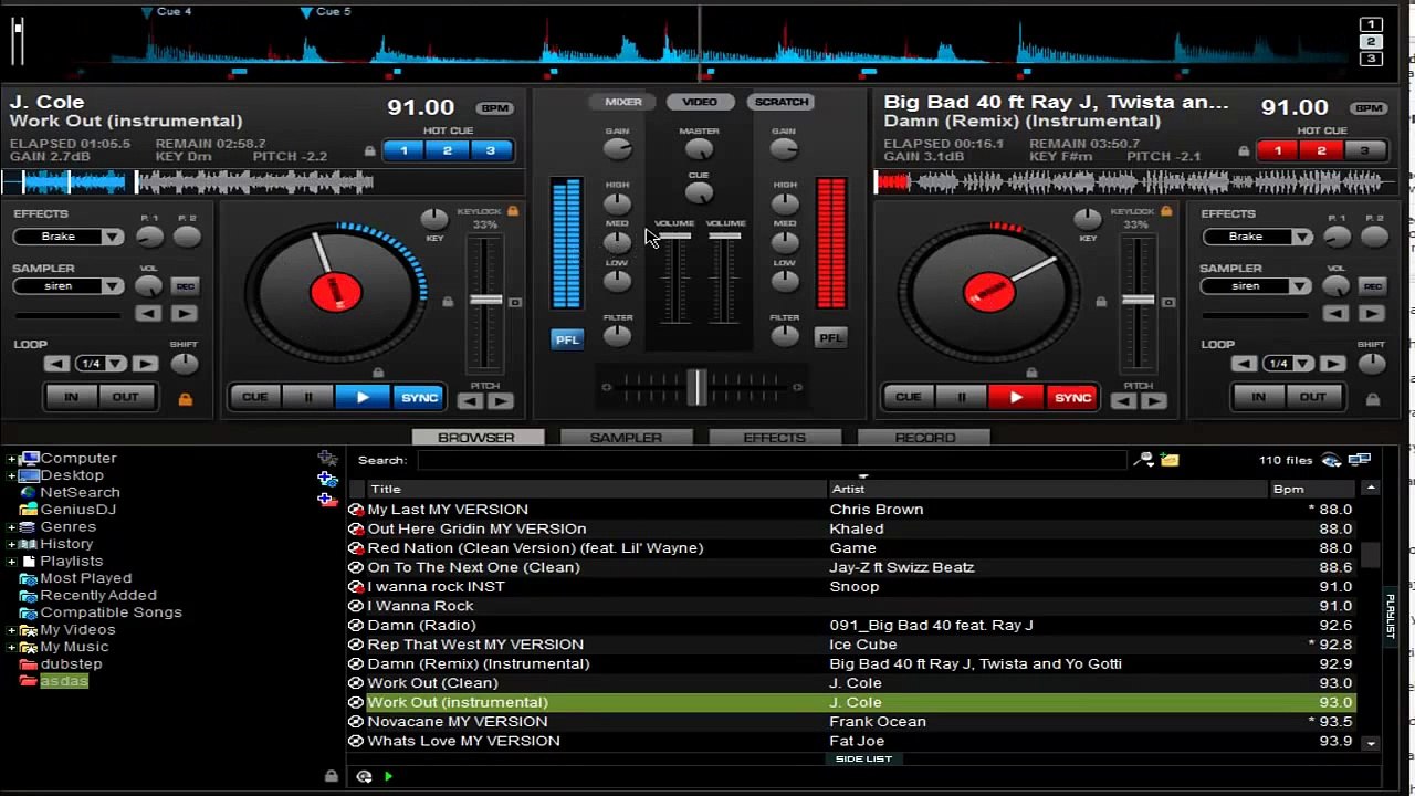 Virtual DJ - 11 Min Mix (HipHop/Rap) - Sept. 26, new - 30+ songs in 11 minutes!