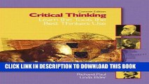 [PDF] Critical Thinking: Learn the Tools the Best Thinkers Use, Concise Edition Popular Collection