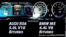 AUDİ RS6 5.0L V10 VS BMW M5 4.4 V8