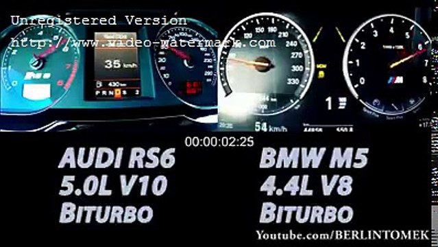 AUDİ RS6 5.0L V10 VS BMW M5 4.4 V8