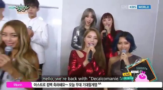 161111 BAP, Hyolyn, MAMAMOO comment on Music Bank