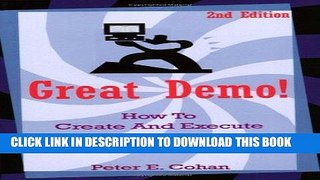 [BOOK] PDF Great Demo!: How To Create And Execute Stunning Software Demonstrations Collection BEST