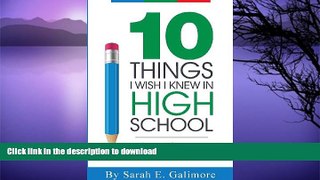 FAVORITE BOOK  10 Things I Wish I Knew In High School FULL ONLINE