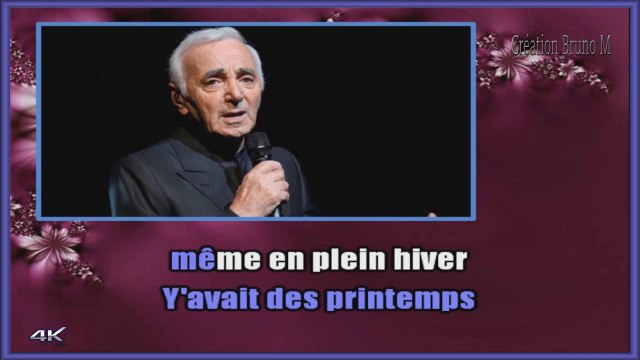 Charles Aznavour - Mais c'était hier KARAOKE / INSTRUMENTAL