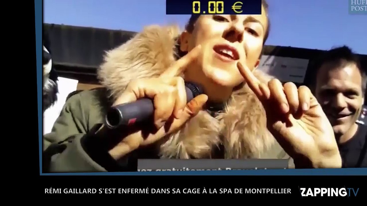 Rémi Gaillard enfermé dans une cage pour venir en aide à la SPA (Vidéo)