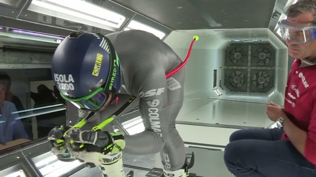 SKI - Training : Essais en soufflerie de Mathieu Faivre