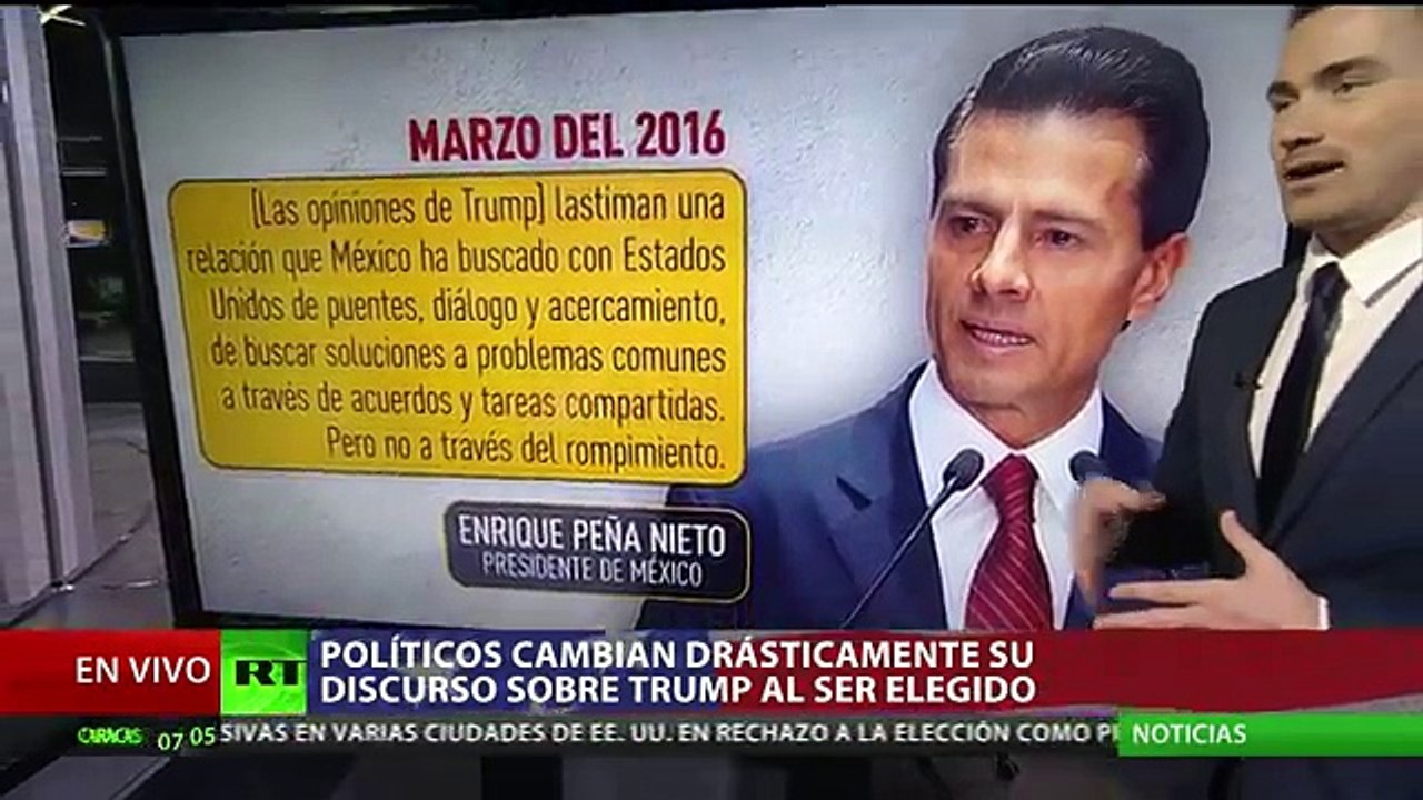 Los cambios de actitud de los políticos antes y después de Trump