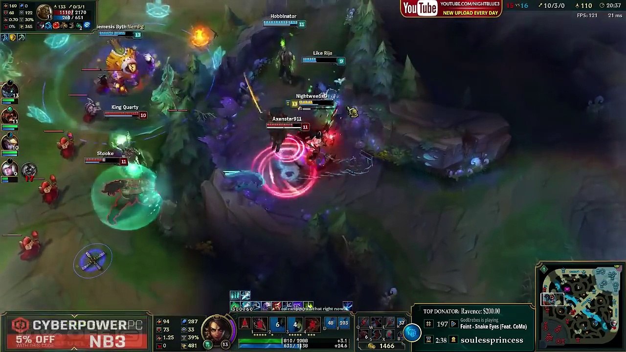 1200+ AP HOW CAN SOMEONE BE SO BAD -! NEW BUILD MAX MEJAI (FULL AP NIDALEE JUNGLE) - Nightblue3 - YouTube