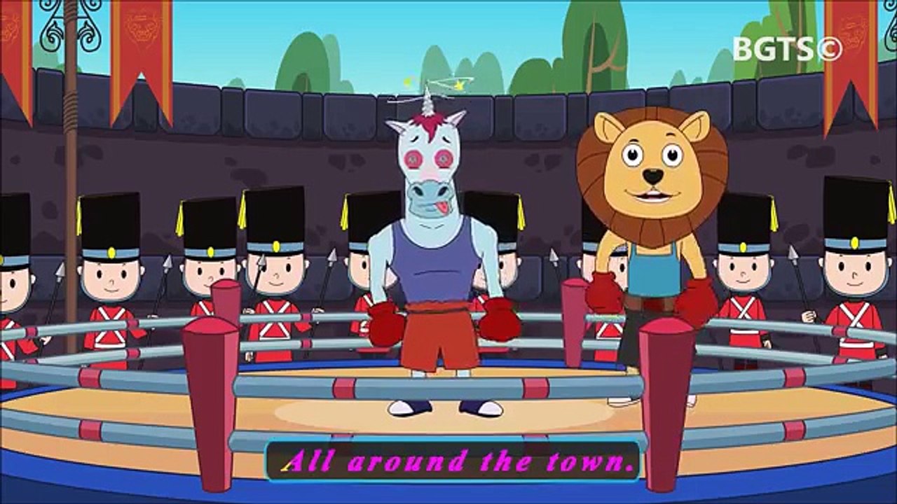 The Lion and the Unicorn Song | Nursery Rhymes Songs with Lyrics and Action for Kindergarten Babies