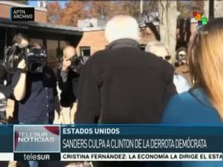 Sanders califica el triunfo de Trump como una vergüenza para EEUU