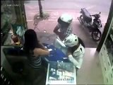 Lady Mobile Phone Thief caught on CCTV.
