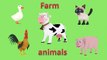 Farm animals for children toddlers. 3D animated picture show. Cartoons for babies. Learn English.