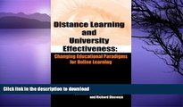 FAVORITE BOOK  Distance Learning and University Effectiveness: Changing Educational Paradigms for
