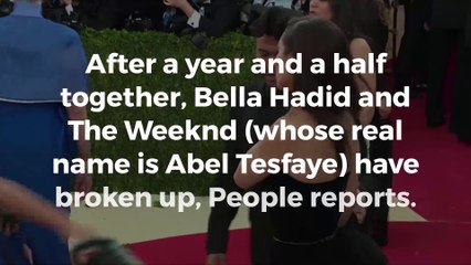 Bella Hadid and The Weeknd have reportedly split